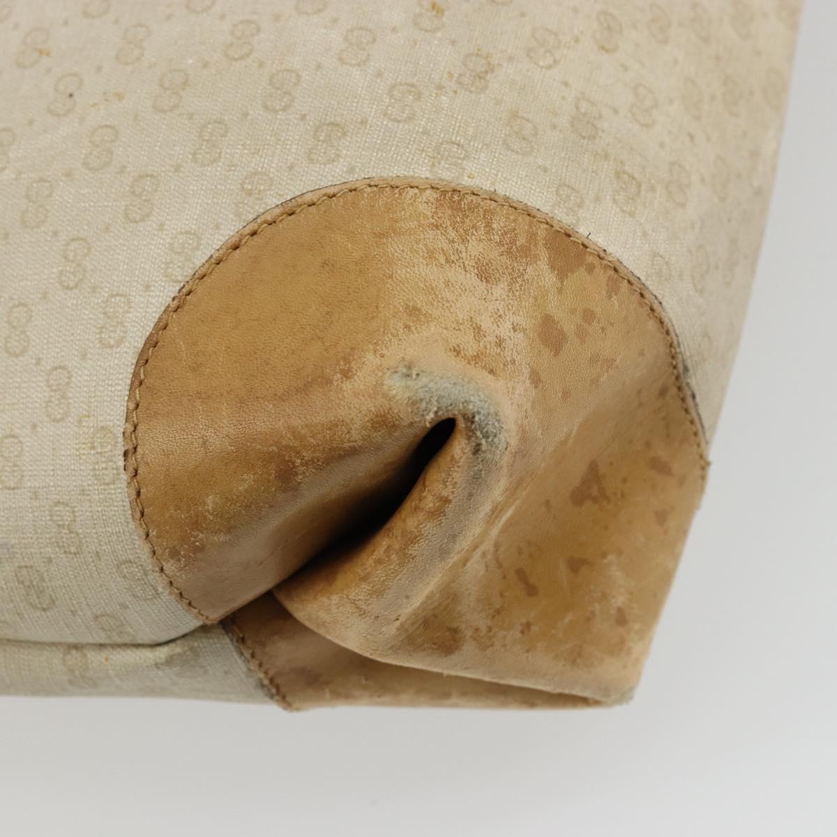 GUCCI GG Supreme Web Sherry Line Bag PVC Ivory Red 002 904 0131 Auth 177498