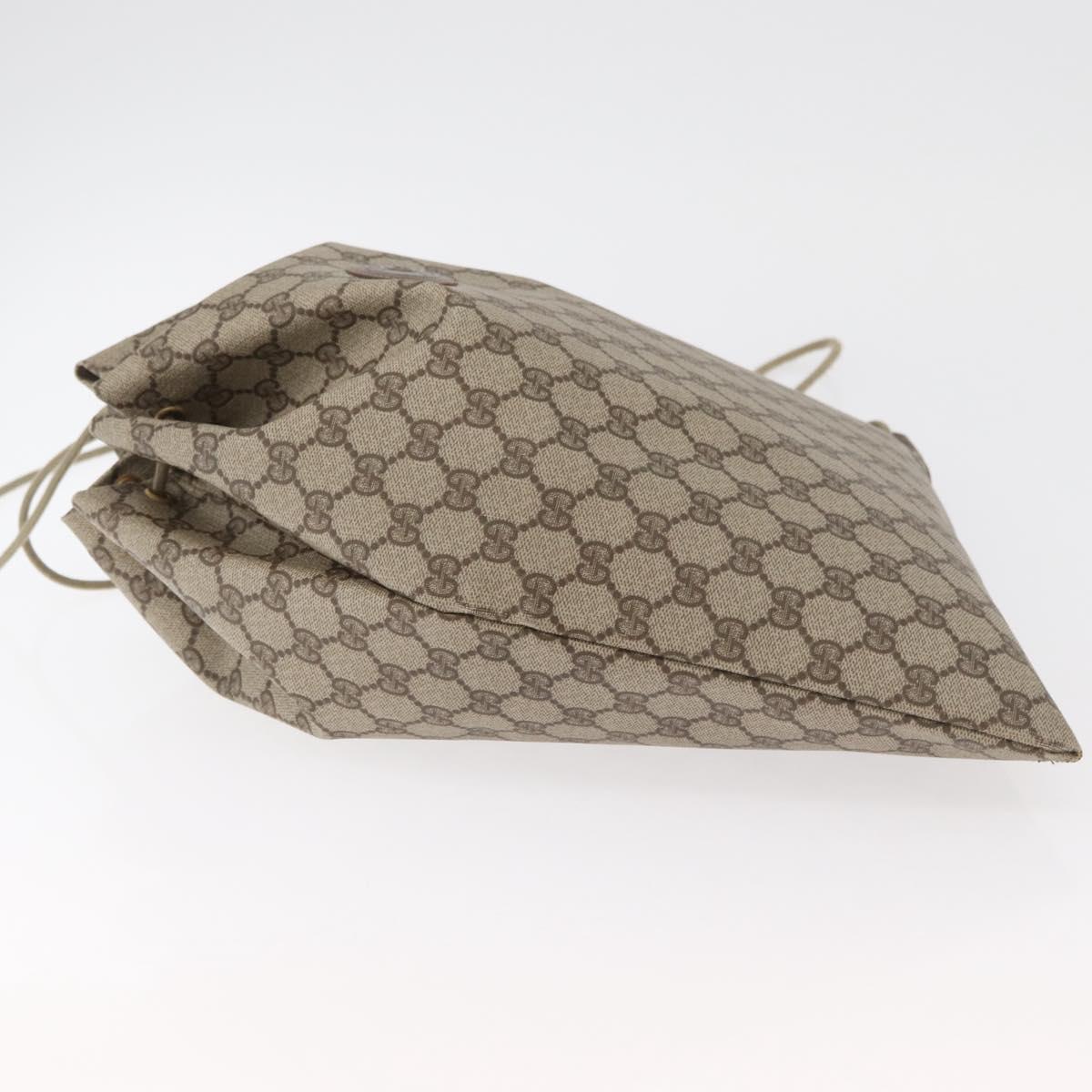 GUCCI GG Supreme purse Shoulder Bag PVC Beige Gold 97 19 302 Auth 177502