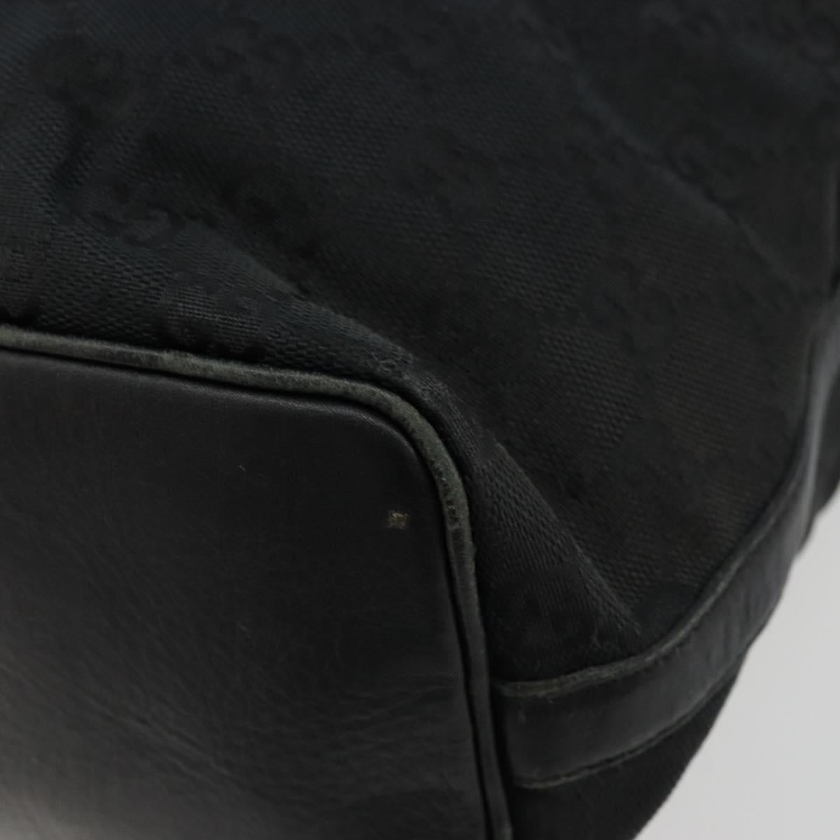 GUCCI GG Canvas Shoulder Bag Black Silver 001 4287 Auth 177507