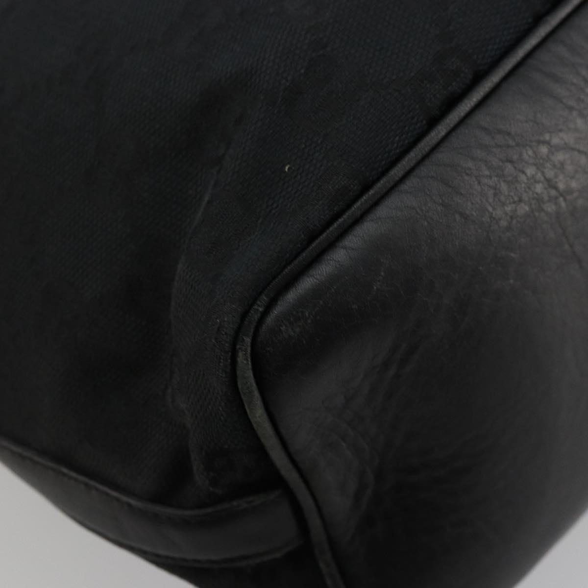 GUCCI GG Canvas Shoulder Bag Black Silver 001 4287 Auth 177507