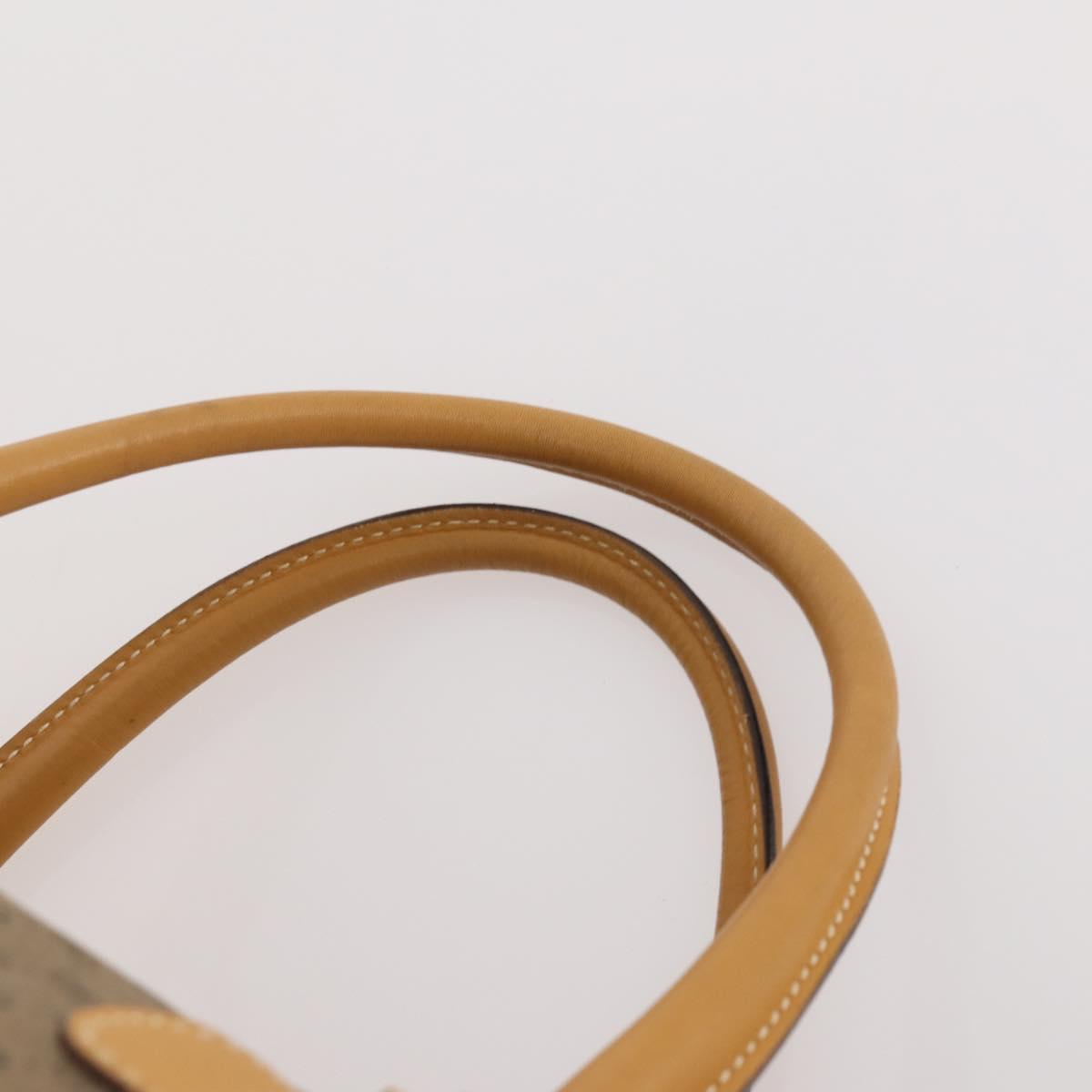 GUCCI Micro GG Supreme Boston Bag PVC Beige Gold Auth 177515