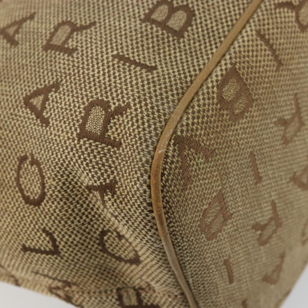 BVLGARI Logo Mania Tote Bag Canvas Beige Gold Auth 177518