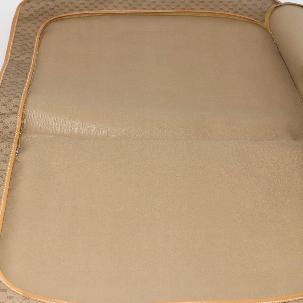 GUCCI Micro GG Supreme Garment Cover PVC Beige Auth 177519