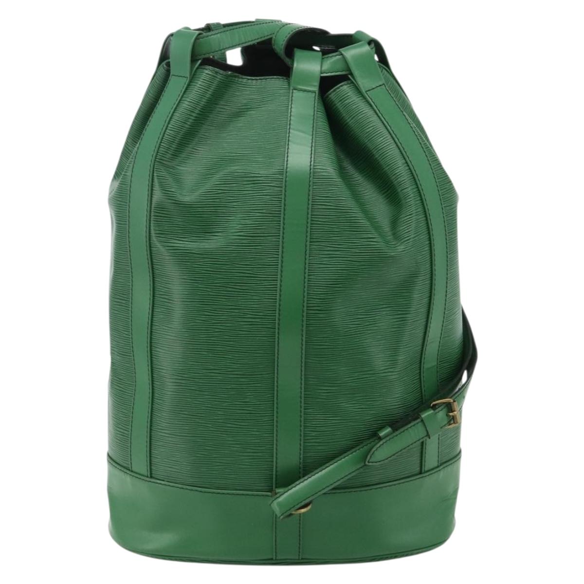 LOUIS VUITTON Epi Randonnee GM Shoulder Bag Green M43084 LV Auth 177520
