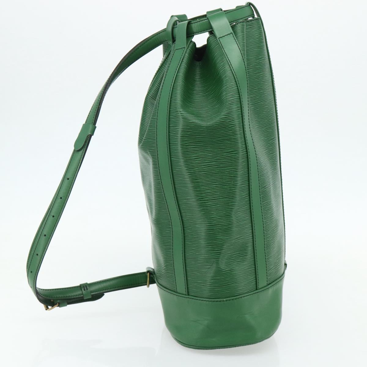 LOUIS VUITTON Epi Randonnee GM Shoulder Bag Green M43084 LV Auth 177520
