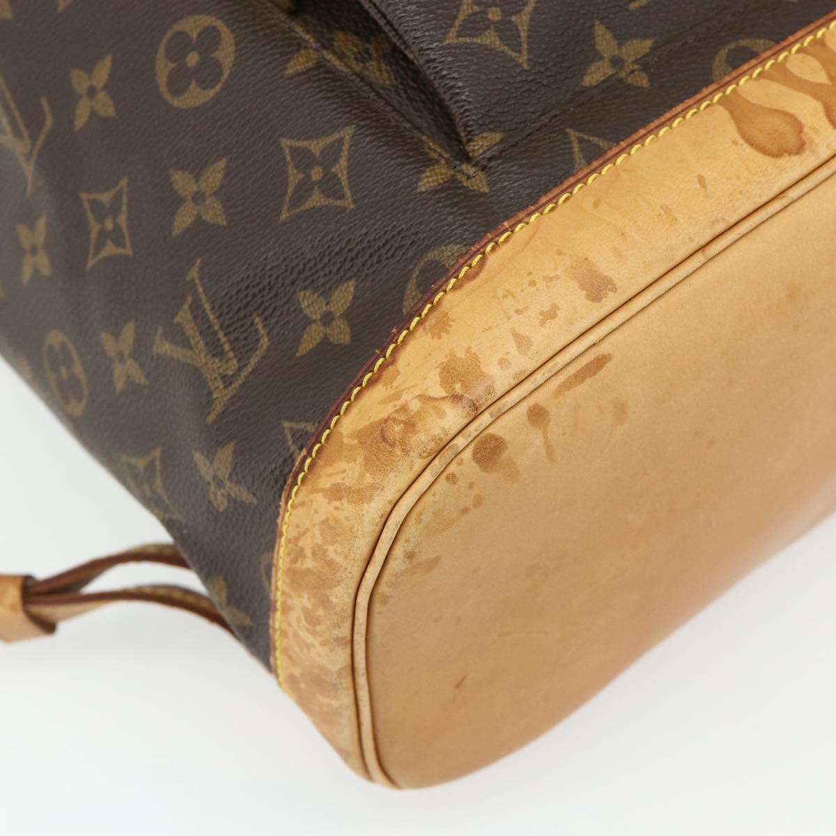 LOUIS VUITTON Monogram Montsouris GM Backpack M51135 LV Auth 177554
