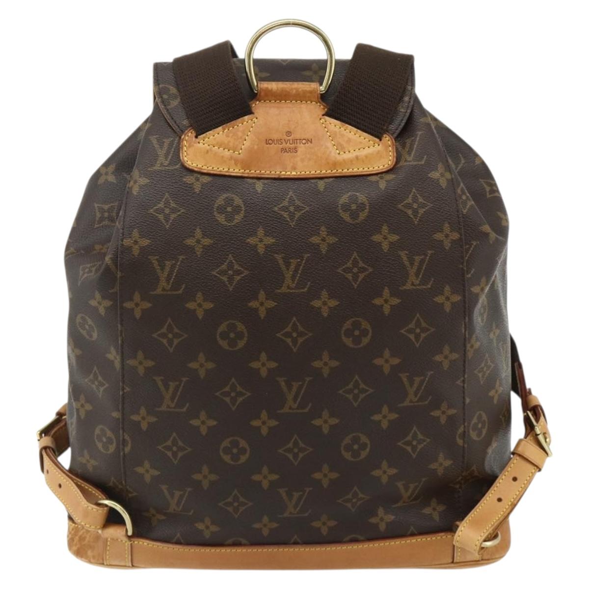 LOUIS VUITTON Monogram Montsouris GM Backpack M51135 LV Auth 177554