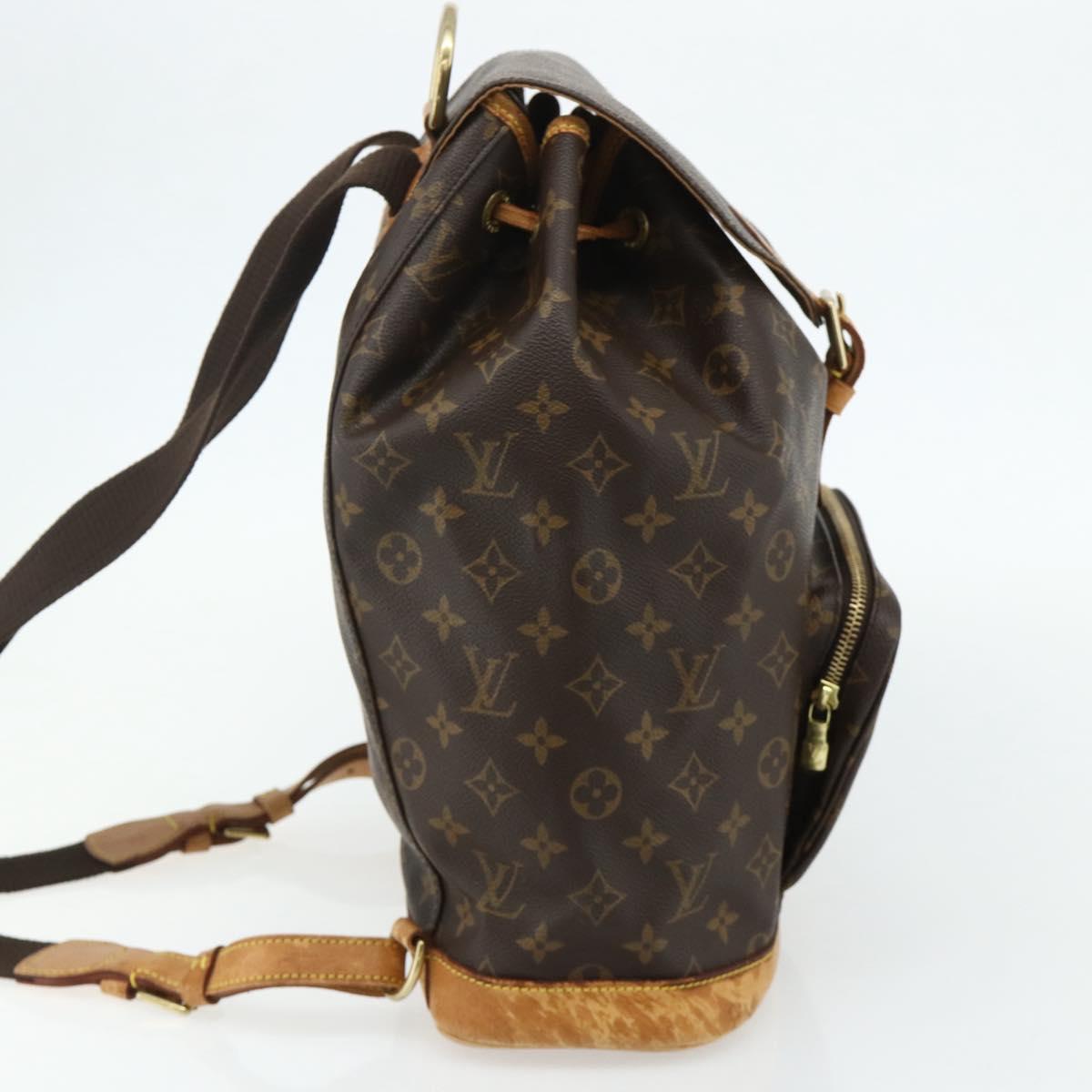 LOUIS VUITTON Monogram Montsouris GM Backpack M51135 LV Auth 177554