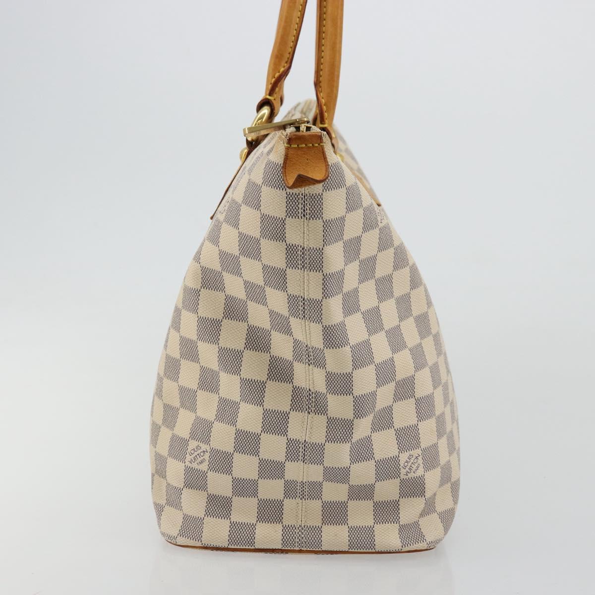 LOUIS VUITTON Damier Azur Saleya MM Tote Bag N51185 LV Auth 177559
