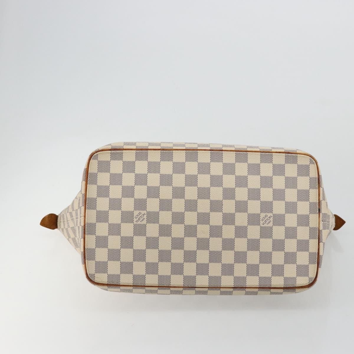 LOUIS VUITTON Damier Azur Saleya MM Tote Bag N51185 LV Auth 177559