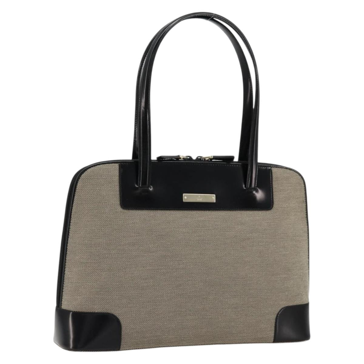 GUCCI Tote Bag Canvas Leather Beige Gold 002 1122 3444 Auth 177565