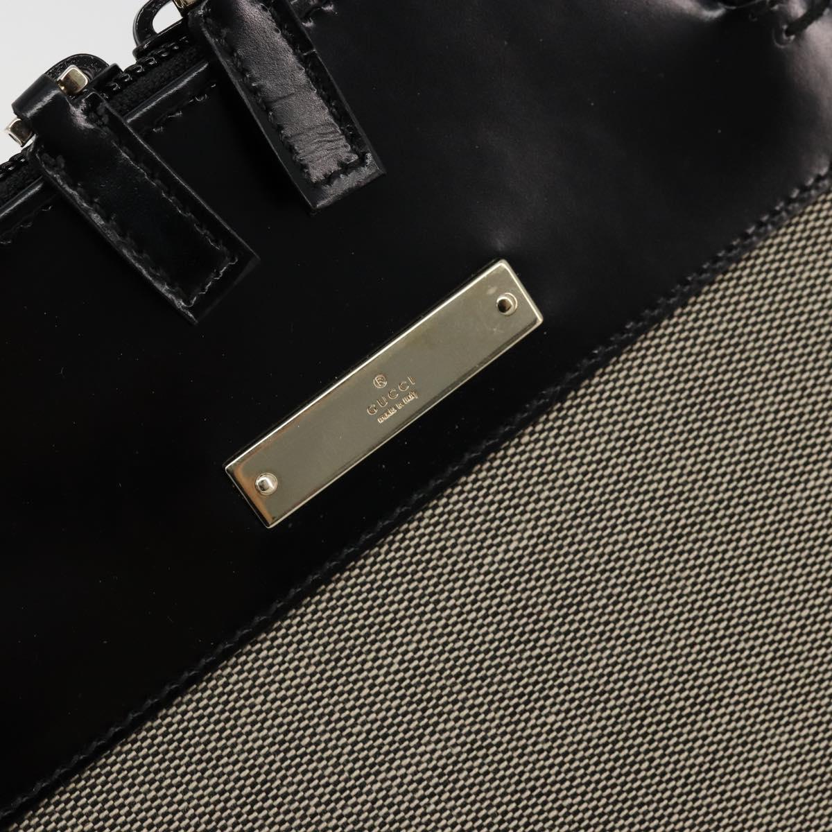 GUCCI Tote Bag Canvas Leather Beige Gold 002 1122 3444 Auth 177565