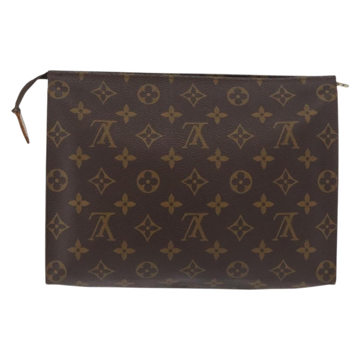 LOUIS VUITTON Monogram Poche Toilette 26 Pouch M47542 LV Auth 177591