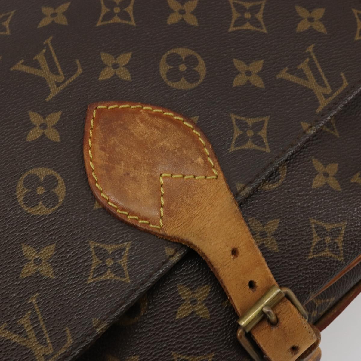 LOUIS VUITTON Monogram Cartouchiere GM Shoulder Bag M51252 LV Auth 177596