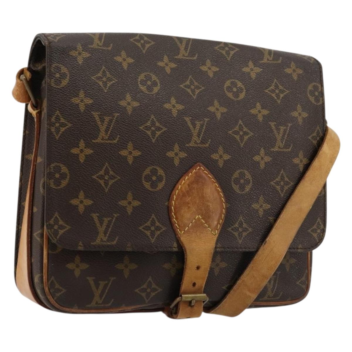 LOUIS VUITTON Monogram Cartouchiere GM Shoulder Bag M51252 LV Auth 177596