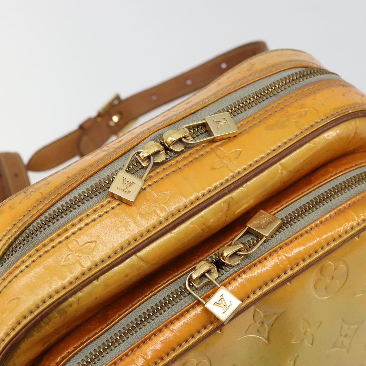 LOUIS VUITTON Monogram Vernis Marley Backpack Gris M91038 LV Auth 177599