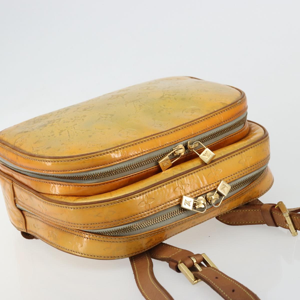 LOUIS VUITTON Monogram Vernis Marley Backpack Gris M91038 LV Auth 177599