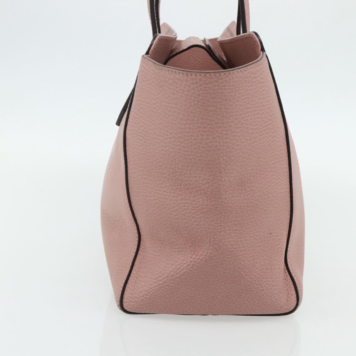 GUCCI Swing Tote Bag Leather Pink Gold 354408 Auth 177603