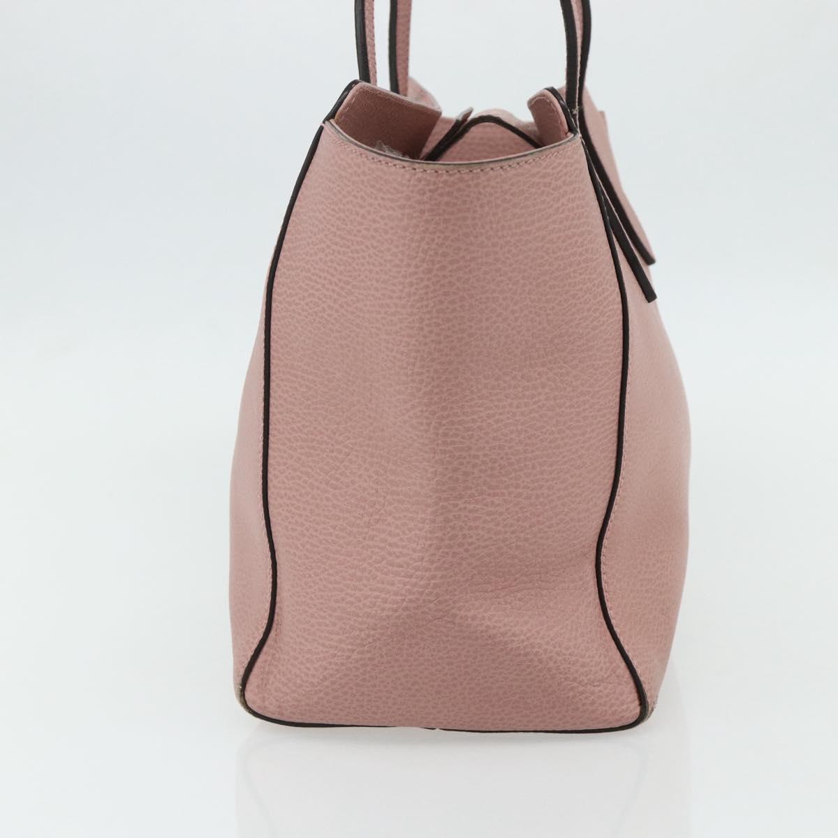 GUCCI Swing Tote Bag Leather Pink Gold 354408 Auth 177603