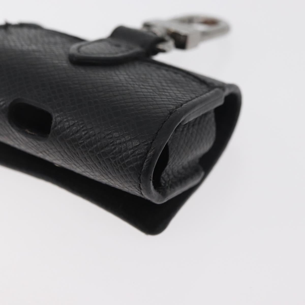LOUIS VUITTON Monogram Eclipse Etui Earphone Case Black N00341 LV Auth 177630A