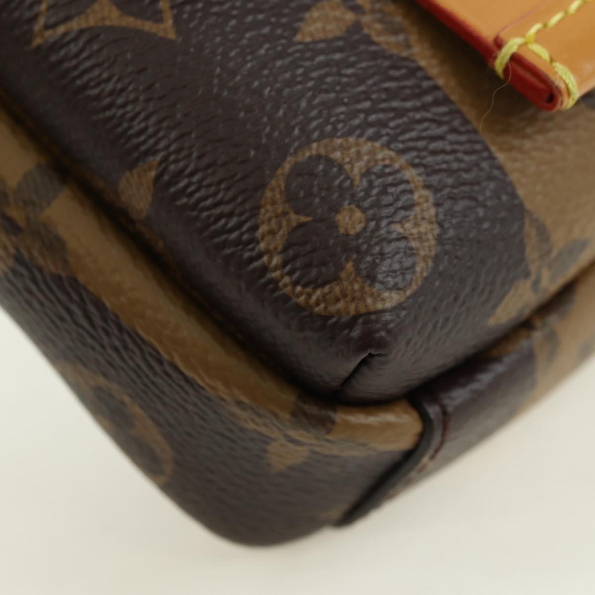 LOUIS VUITTON Monogram Stripe LVxNIGO Double Phone Pouch M81005 LV Auth 177632M
