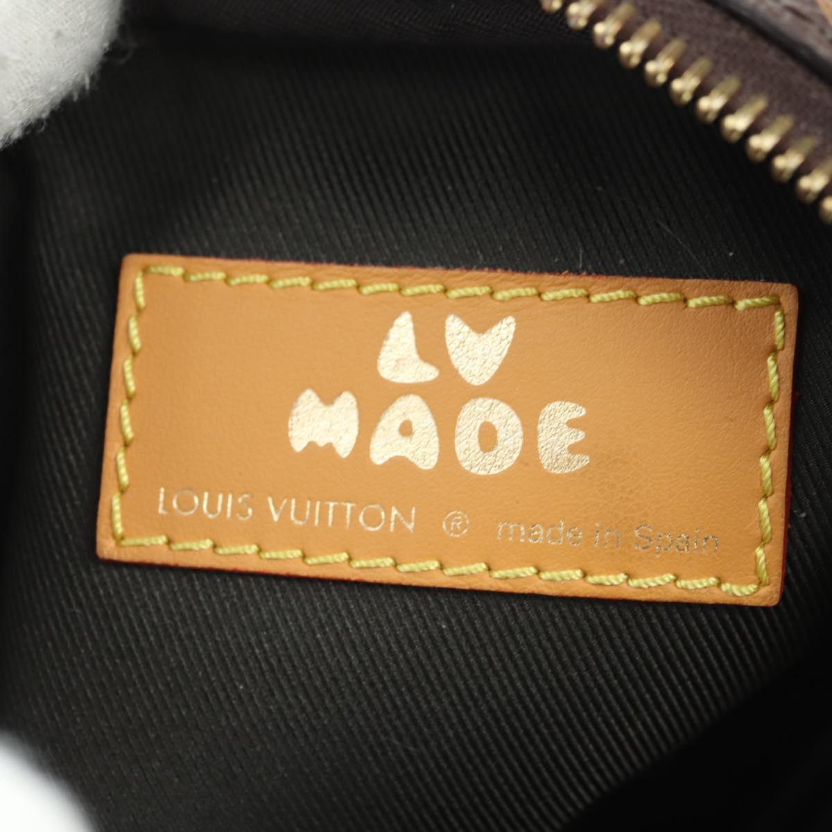 LOUIS VUITTON Monogram Stripe LVxNIGO Double Phone Pouch M81005 LV Auth 177632M