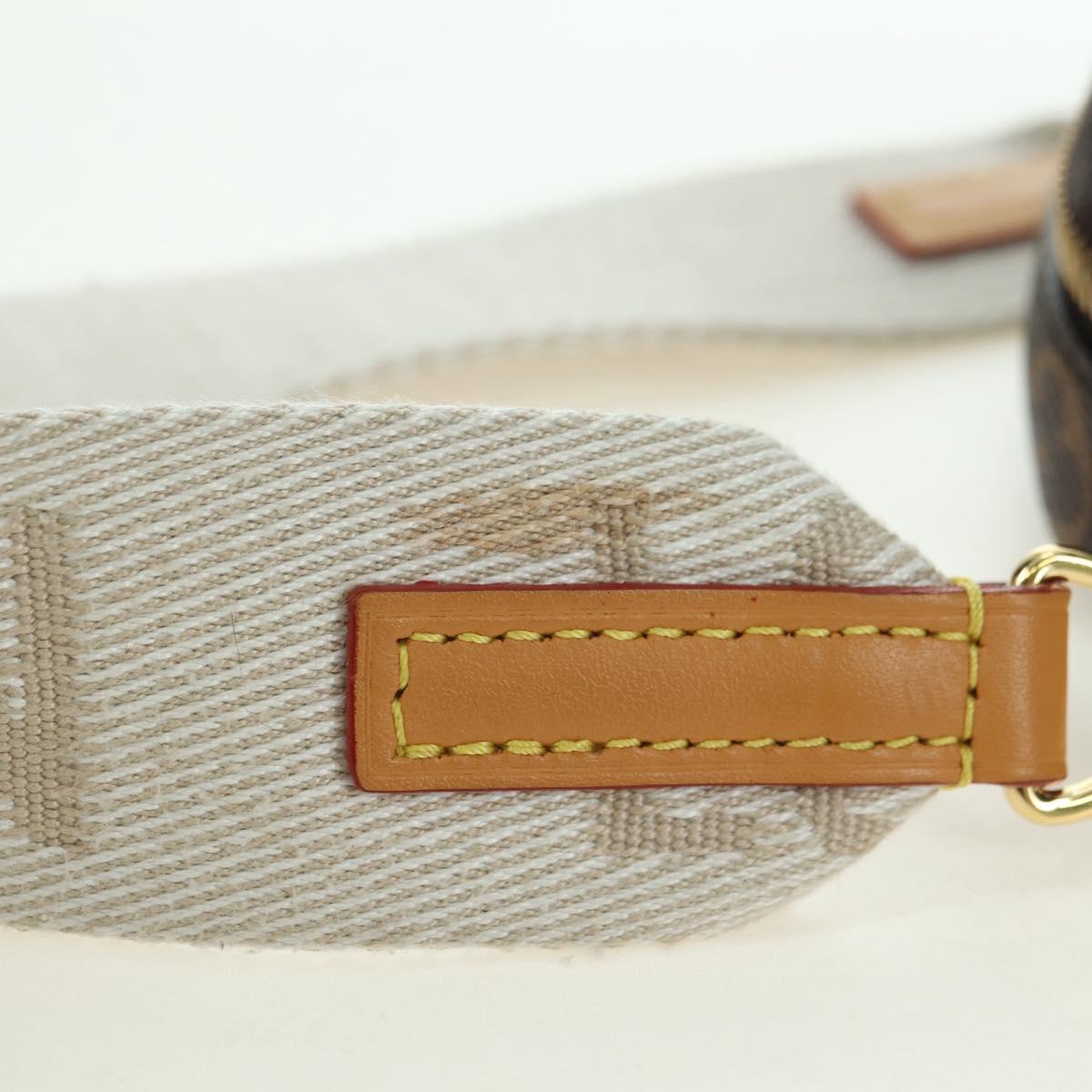 LOUIS VUITTON Monogram Stripe LVxNIGO Double Phone Pouch M81005 LV Auth 177632M