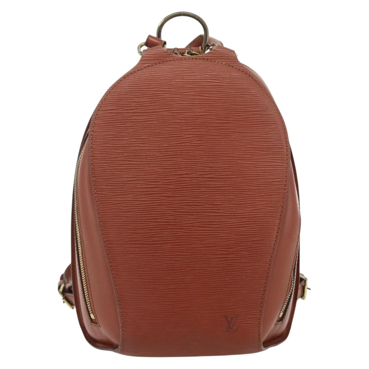 LOUIS VUITTON Epi Mabillon Backpack Brown M52233 LV Auth 177640