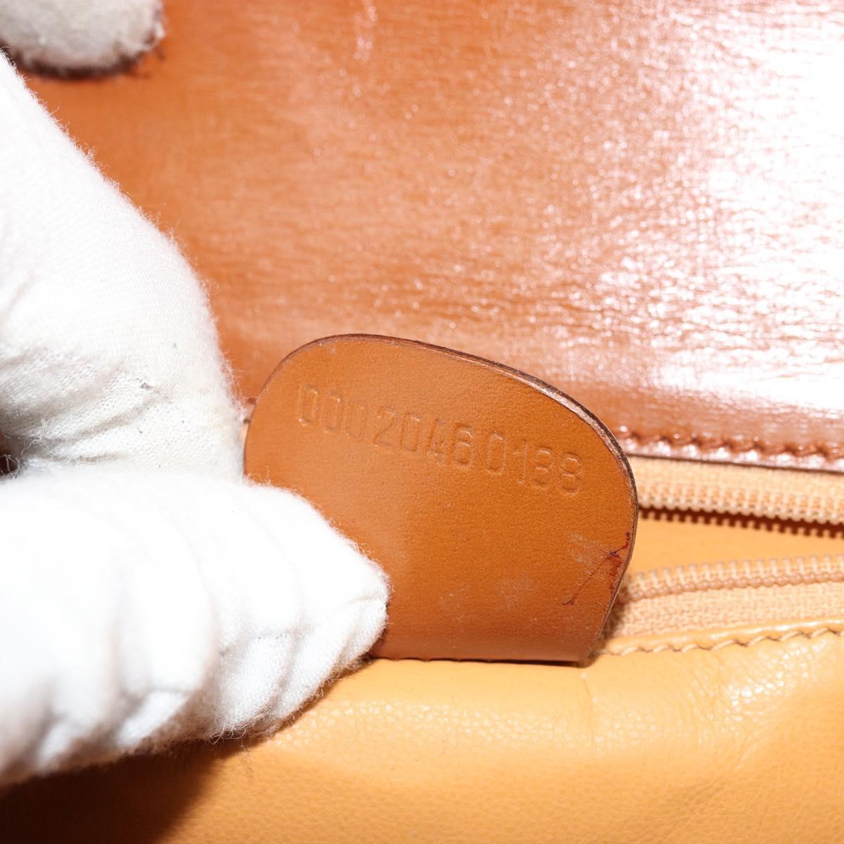 GUCCI Bamboo Hand Bag Leather Brown Gold 000 2046 0188 Auth 177643A