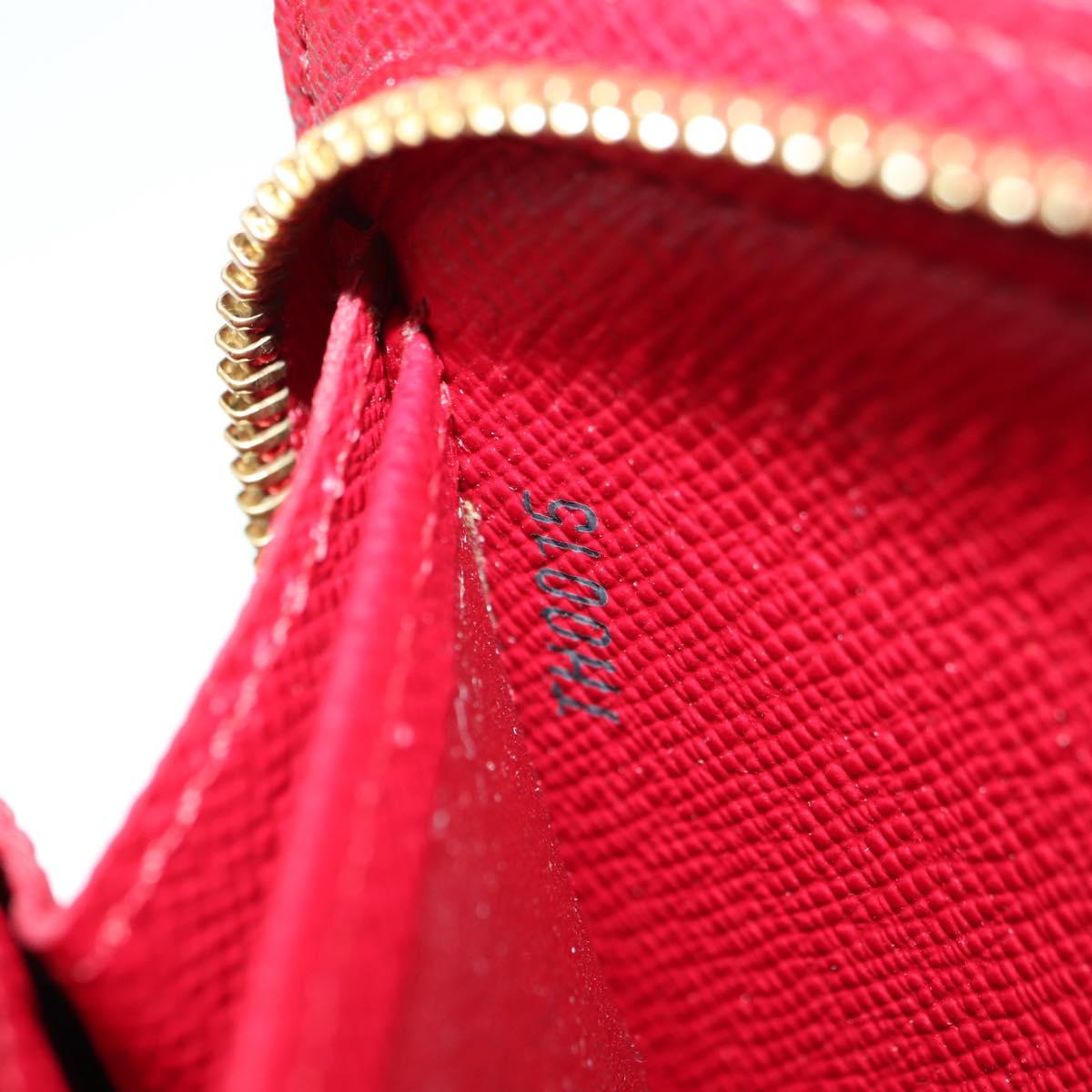 LOUIS VUITTON Monogram Cherry Porte Monnaie Zip Long Wallet M95006 Auth 177654V