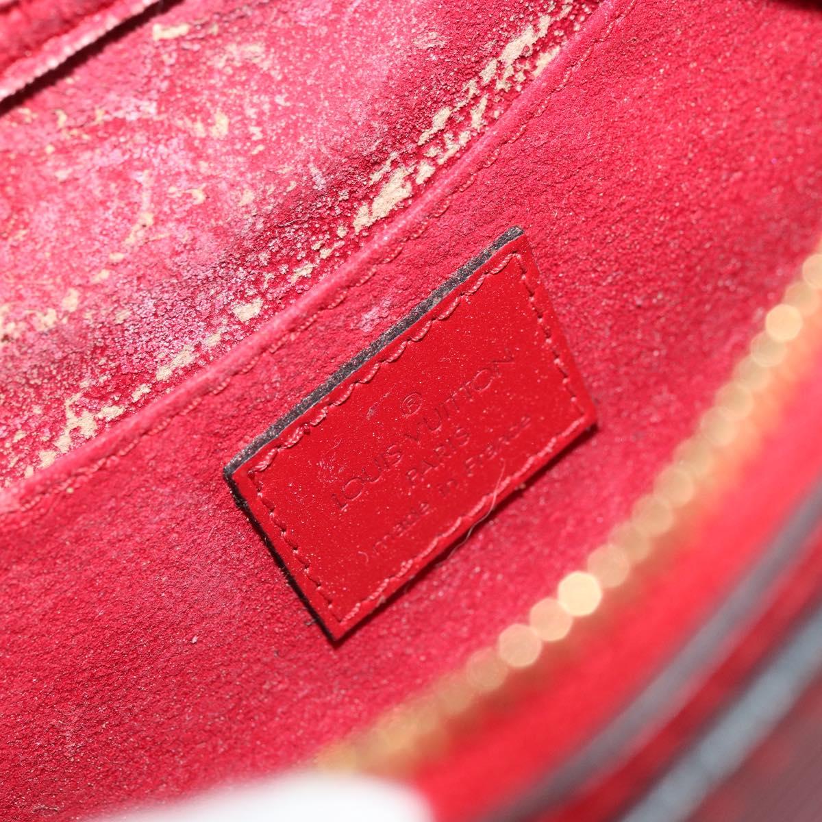 LOUIS VUITTON Epi Dauphine PM Pouch Castilian Red M48447 LV Auth 177655