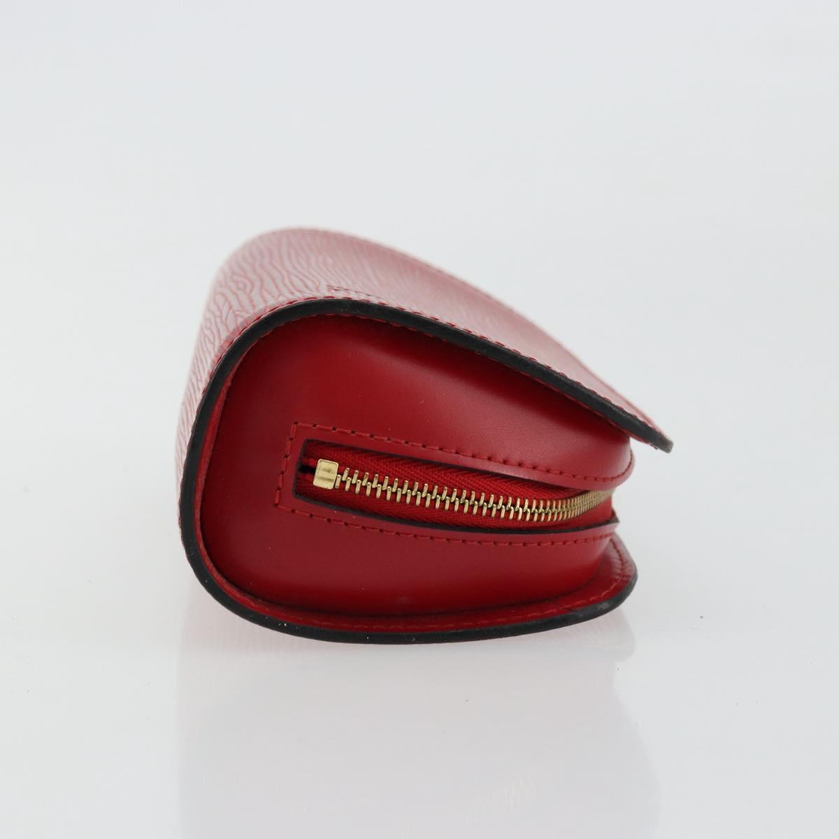 LOUIS VUITTON Epi Dauphine PM Pouch Castilian Red M48447 LV Auth 177655