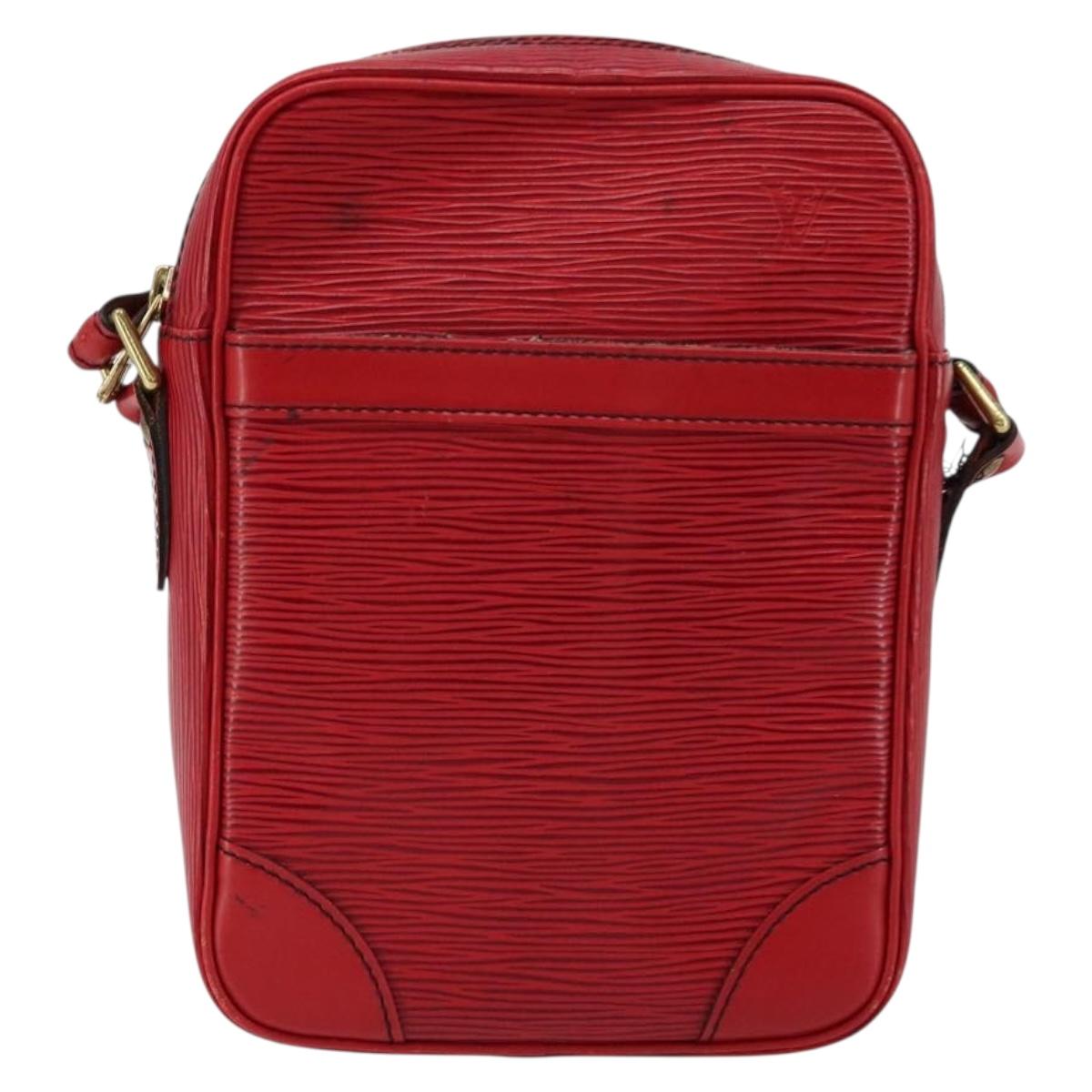 LOUIS VUITTON Epi Danube Shoulder Bag Red M45637 LV Auth 177658