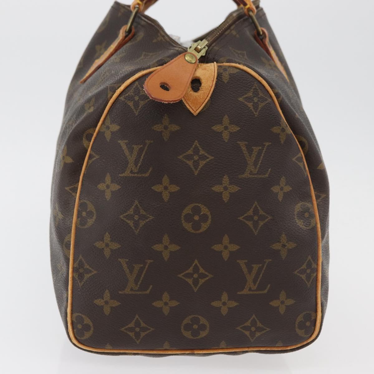LOUIS VUITTON Monogram Speedy 30 Hand Bag M41526 LV Auth 177676