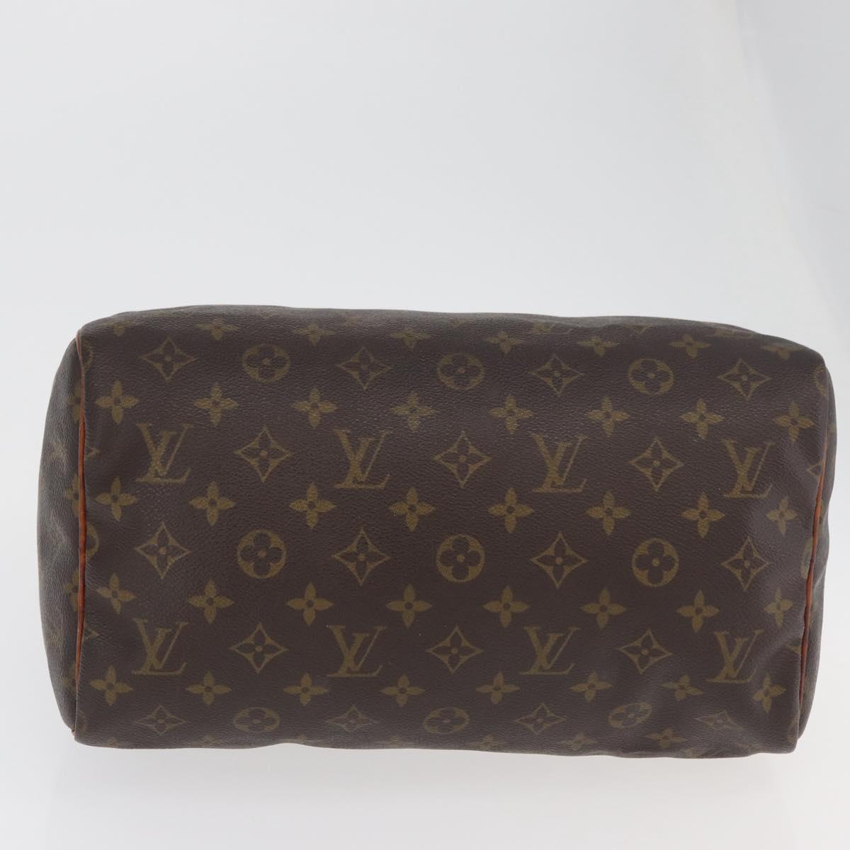 LOUIS VUITTON Monogram Speedy 30 Hand Bag M41526 LV Auth 177683