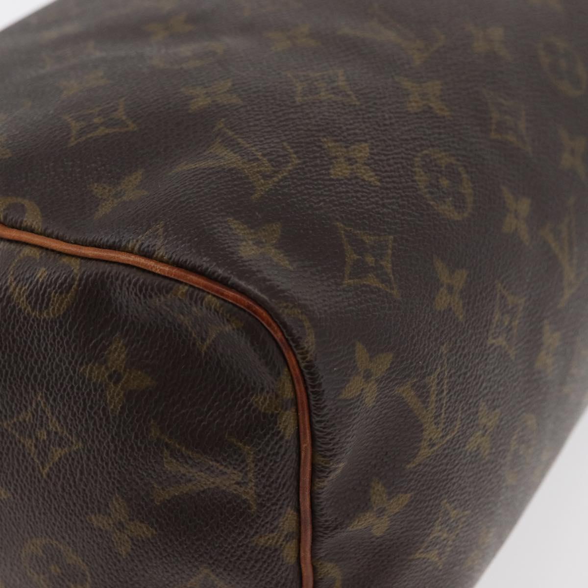 LOUIS VUITTON Monogram Speedy 30 Hand Bag M41526 LV Auth 177683