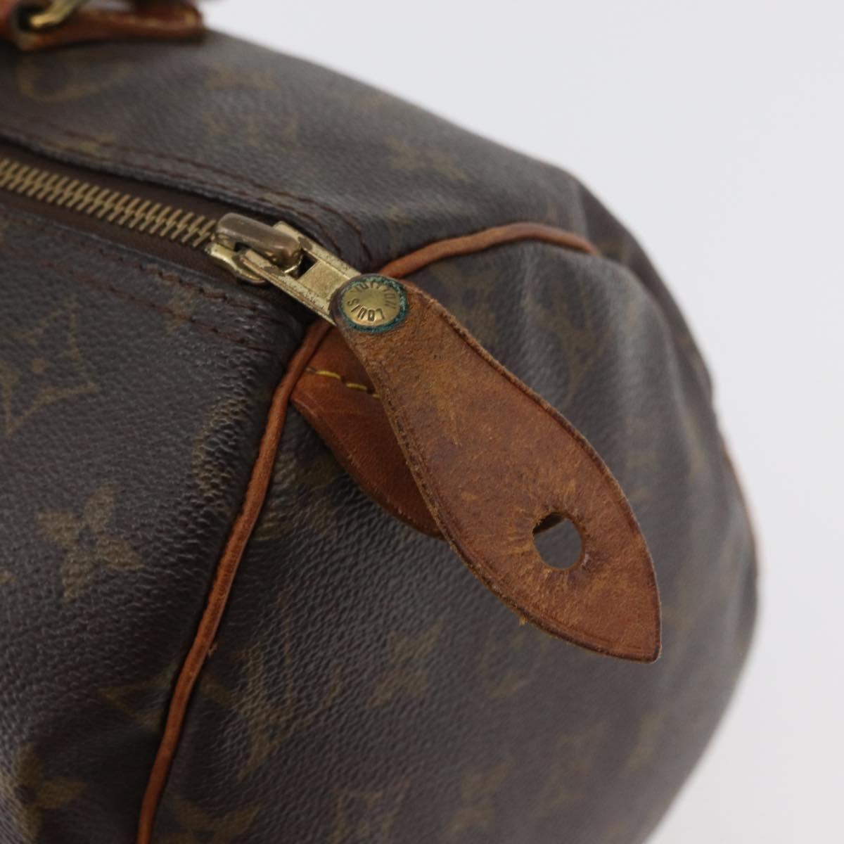 LOUIS VUITTON Monogram Speedy 30 Hand Bag M41526 LV Auth 177683