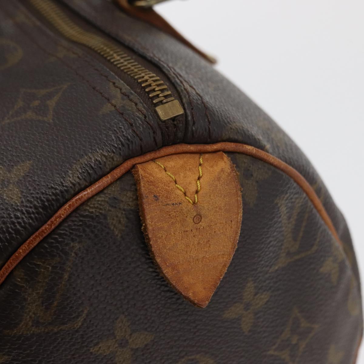 LOUIS VUITTON Monogram Speedy 30 Hand Bag M41526 LV Auth 177683