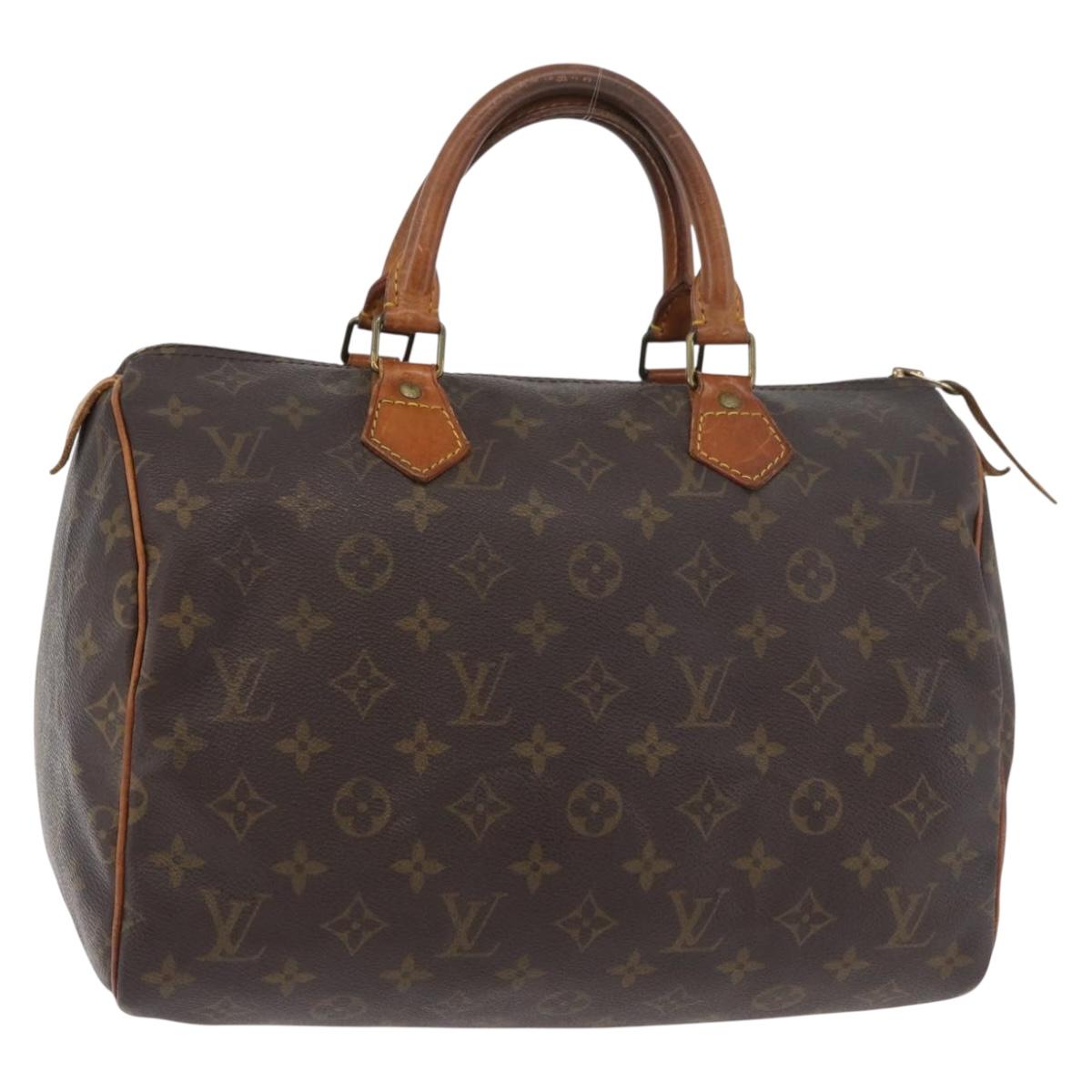 LOUIS VUITTON Monogram Speedy 30 Hand Bag M41526 LV Auth 177683