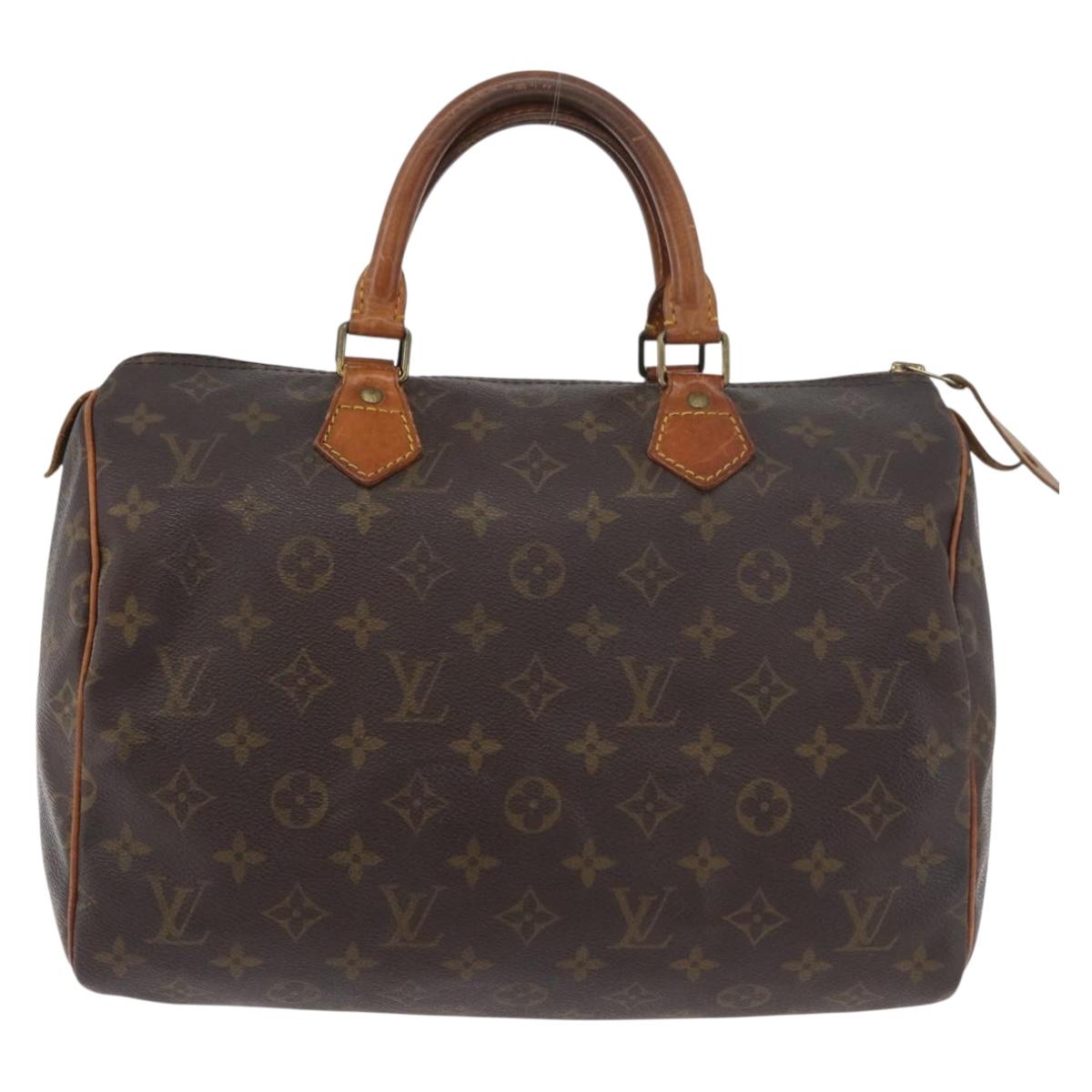 LOUIS VUITTON Monogram Speedy 30 Hand Bag M41526 LV Auth 177683