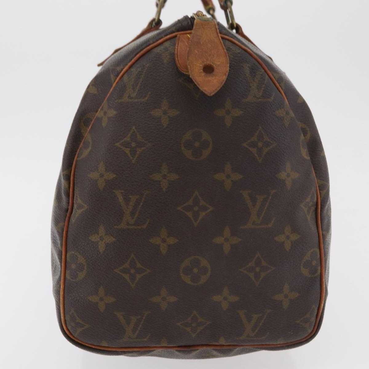 LOUIS VUITTON Monogram Speedy 30 Hand Bag M41526 LV Auth 177683
