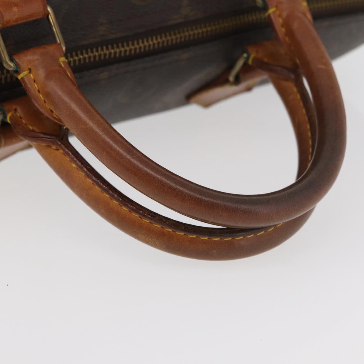 LOUIS VUITTON Monogram Speedy 30 Hand Bag M41526 LV Auth 177683
