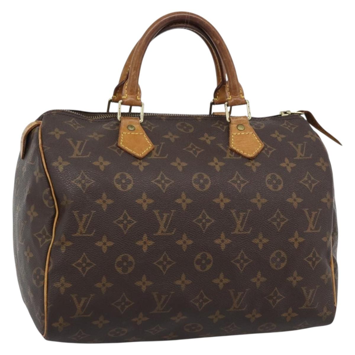 LOUIS VUITTON Monogram Speedy 30 Hand Bag M41526 LV Auth 177699