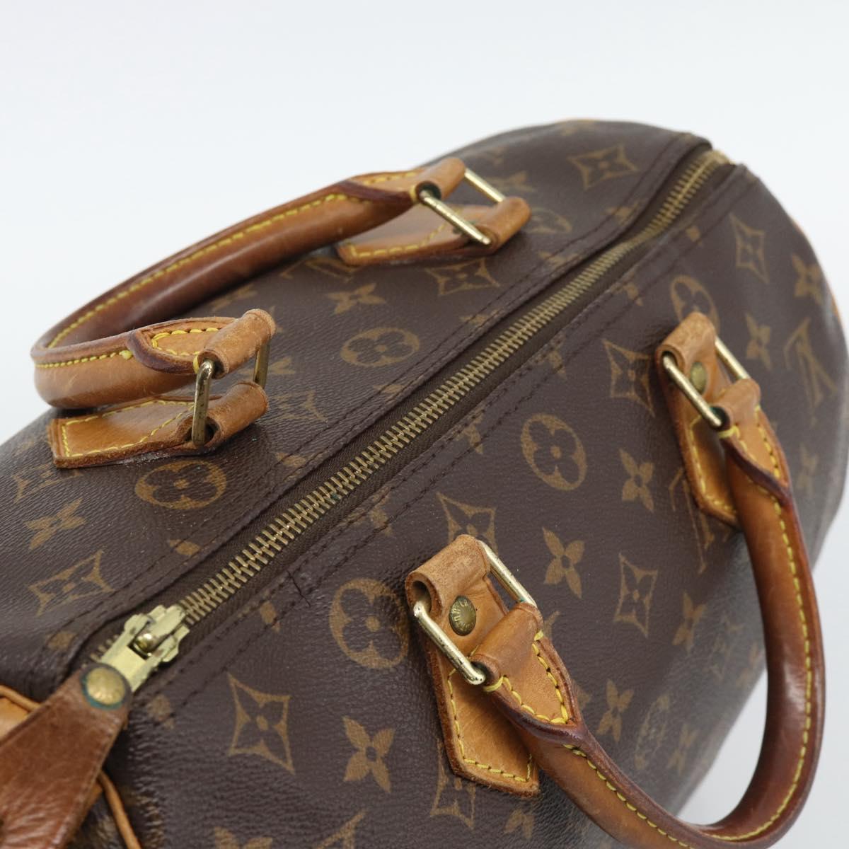 LOUIS VUITTON Monogram Speedy 30 Hand Bag M41526 LV Auth 177699