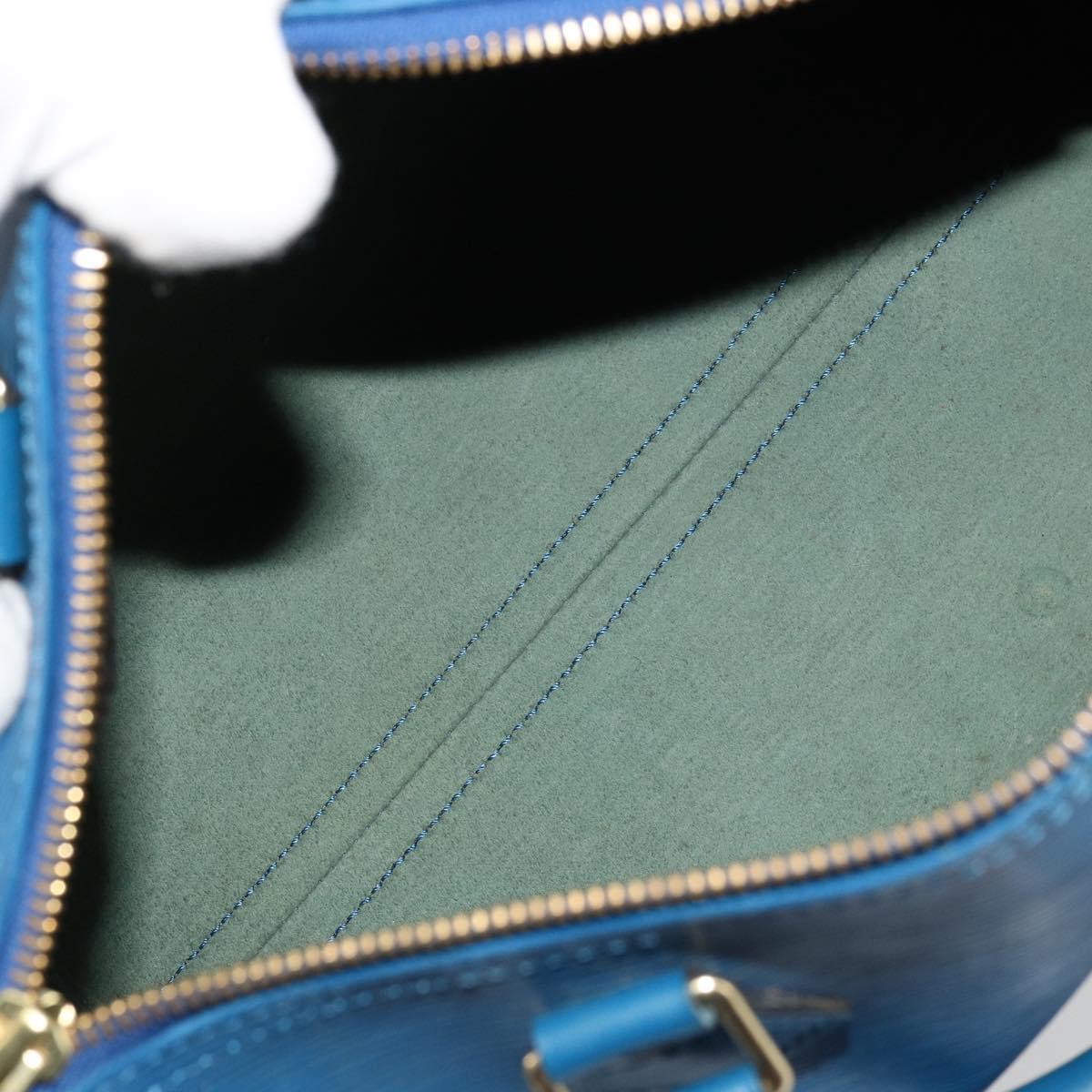LOUIS VUITTON Epi Speedy 25 Hand Bag Toledo Blue M43015 LV Auth 177728A