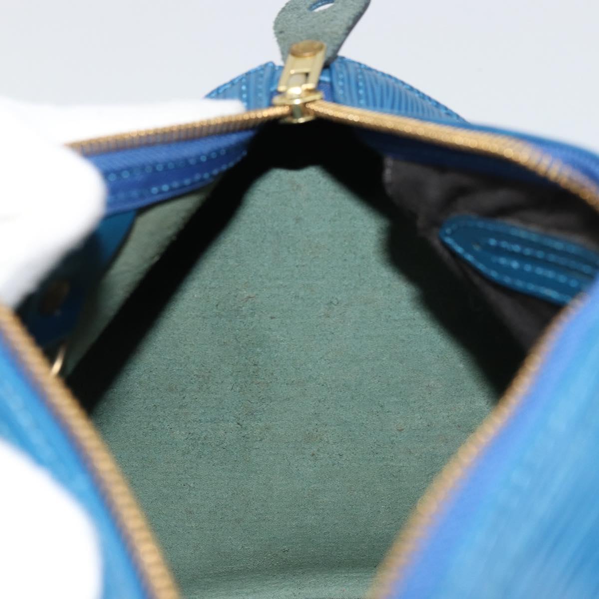 LOUIS VUITTON Epi Speedy 25 Hand Bag Toledo Blue M43015 LV Auth 177728A