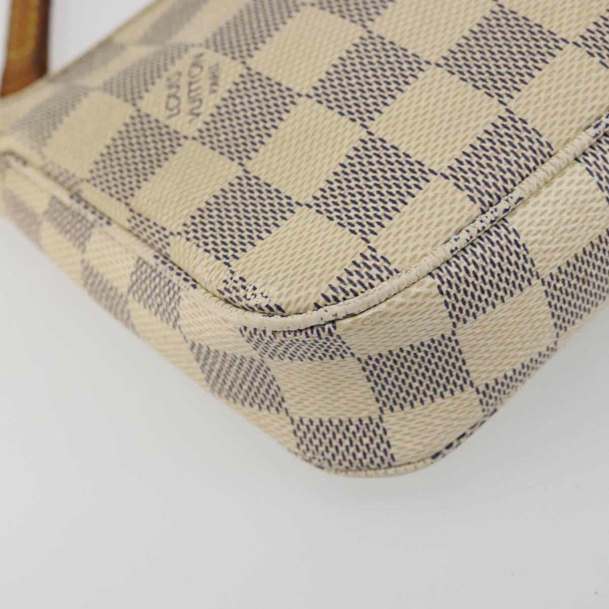 LOUIS VUITTON Damier Azur Pochette Accessoires Pouch N41207 LV Auth 177734A