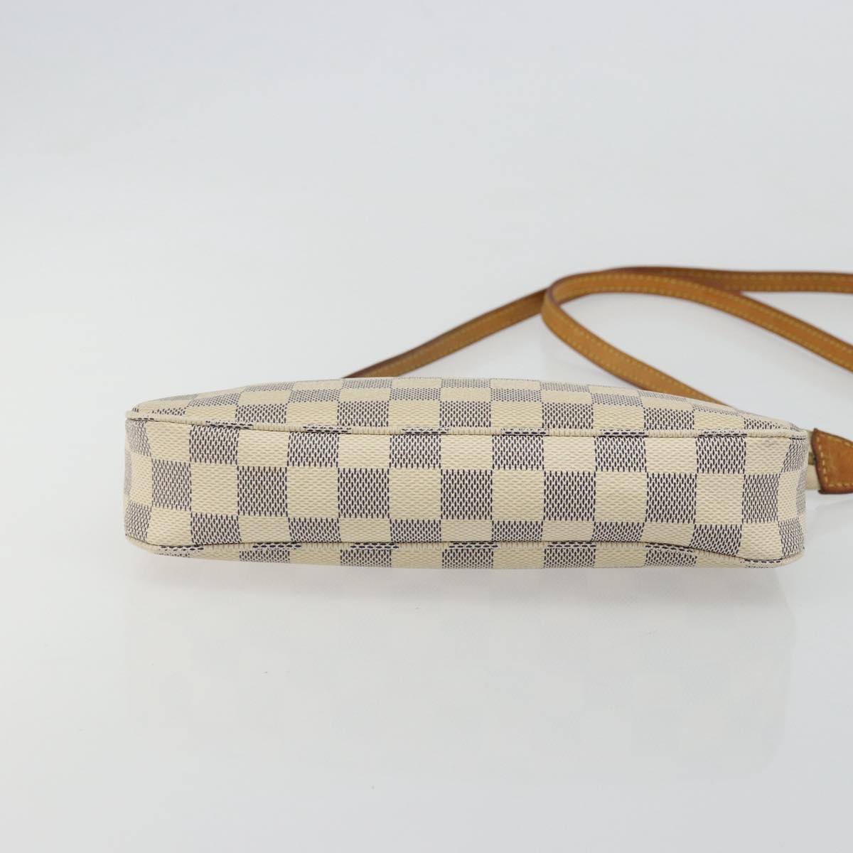 LOUIS VUITTON Damier Azur Pochette Accessoires Pouch N41207 LV Auth 177734A