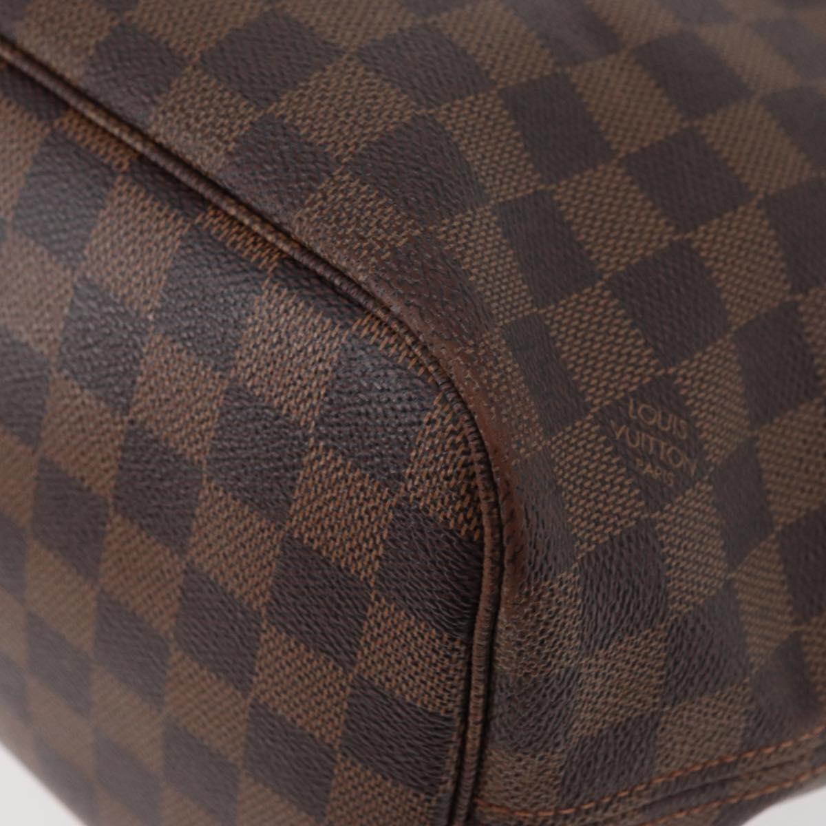 LOUIS VUITTON Damier Azur Neverfull MM Tote Bag N41605 LV Auth 177742