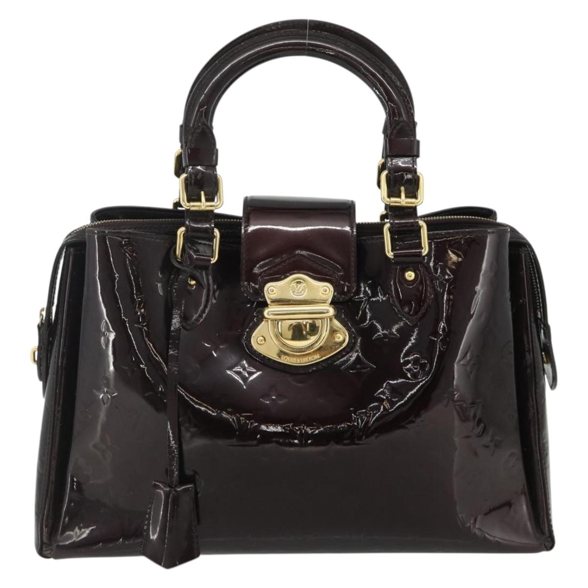 LOUIS VUITTON Monogram Vernis Melrose Avenue Bag Rouge Favist M91390 Auth 177745
